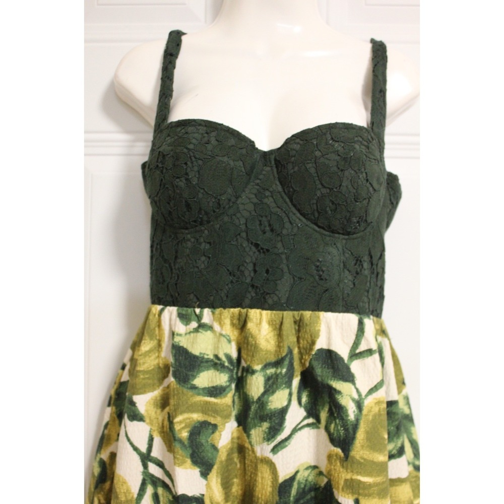 Tuckernuck Giverny Gardens Maria Dress SZ 6 Lace Corset Smocked Silhouette Lined - Picture 12 of 13